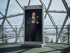 这是广西平易近族博物馆里打制的3D数字人“